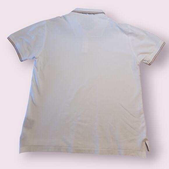 Robert Graham Men’s M White Polo Classic Fit Preppy Contrast Collar EUC - Picture 2 of 10